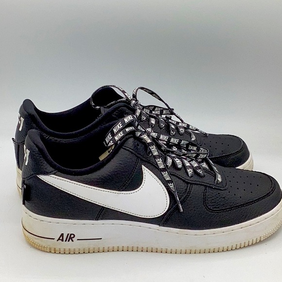 Men’s Nike AF-1 Low NBA Blk/White Sneaker Size 10 M - Picture 4 of 7